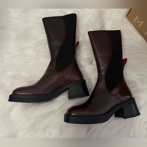 SOLD 💯 MIISTA Burgundy Flabia Boots - Handcrafted Calfskin - Size 36 (US 5.5) - Picture 6 of 8